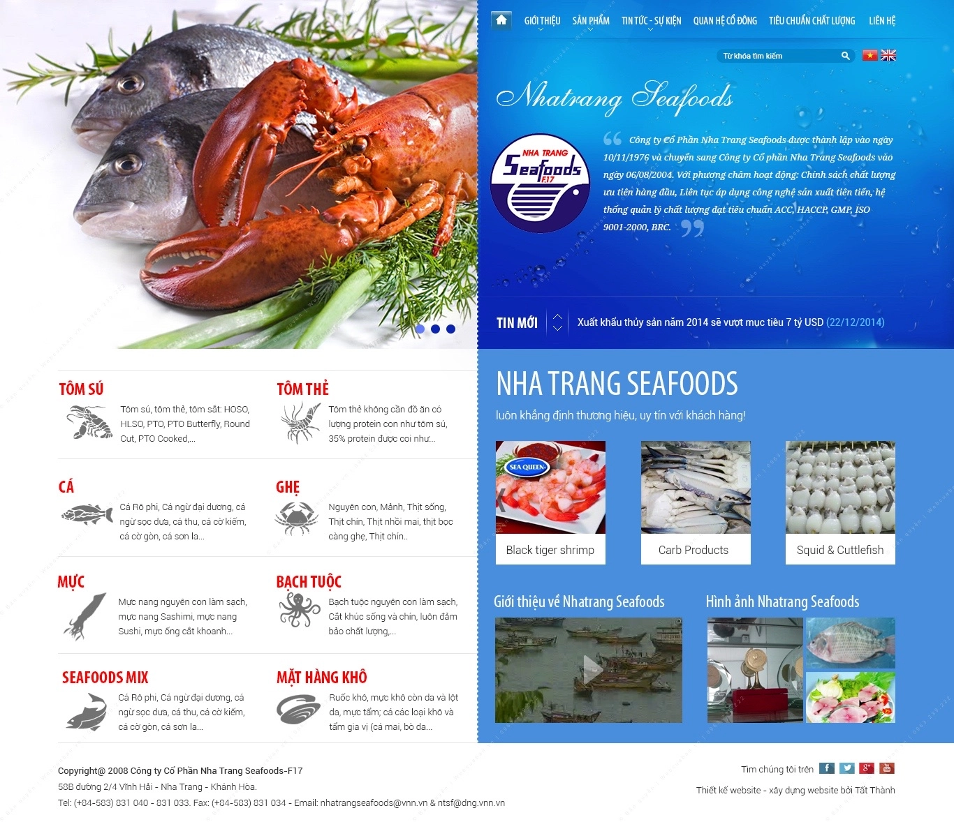 Trang chủ website