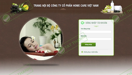 Mẫu website nội bộ 9