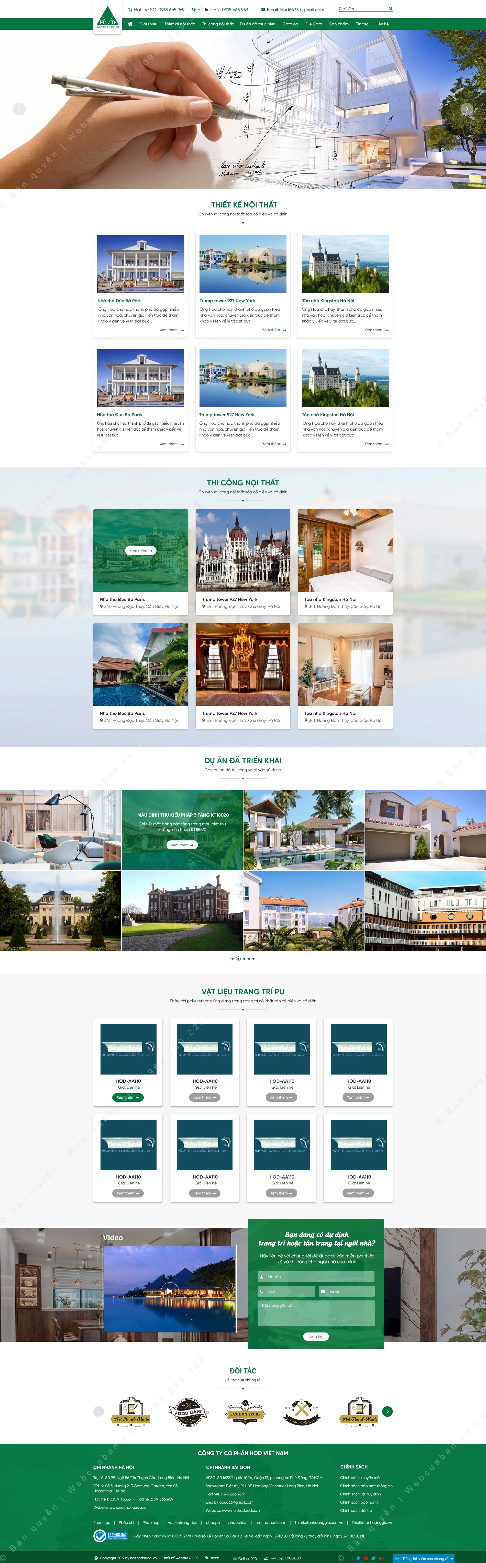 Trang chủ website