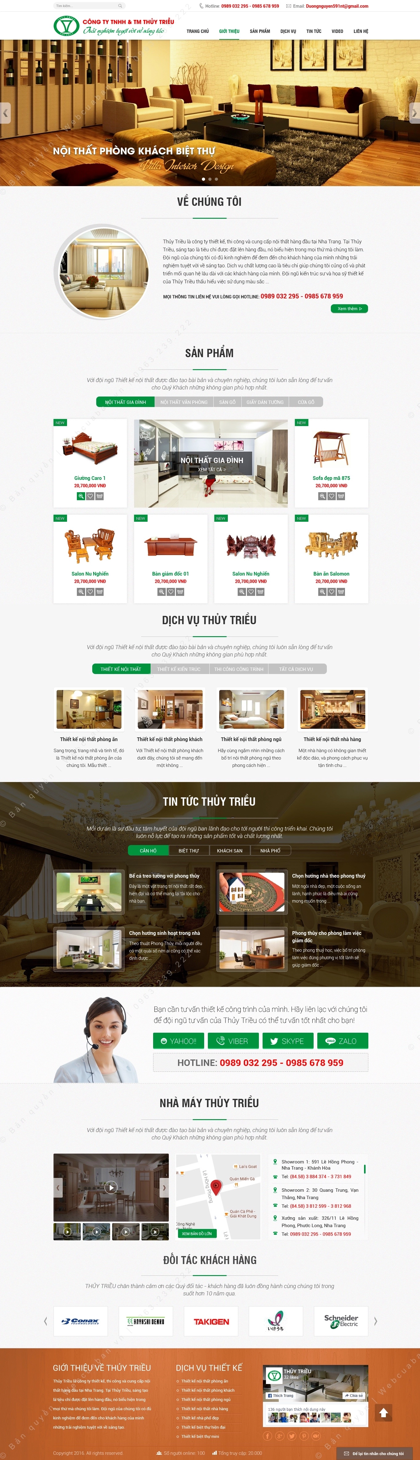 Trang chủ website