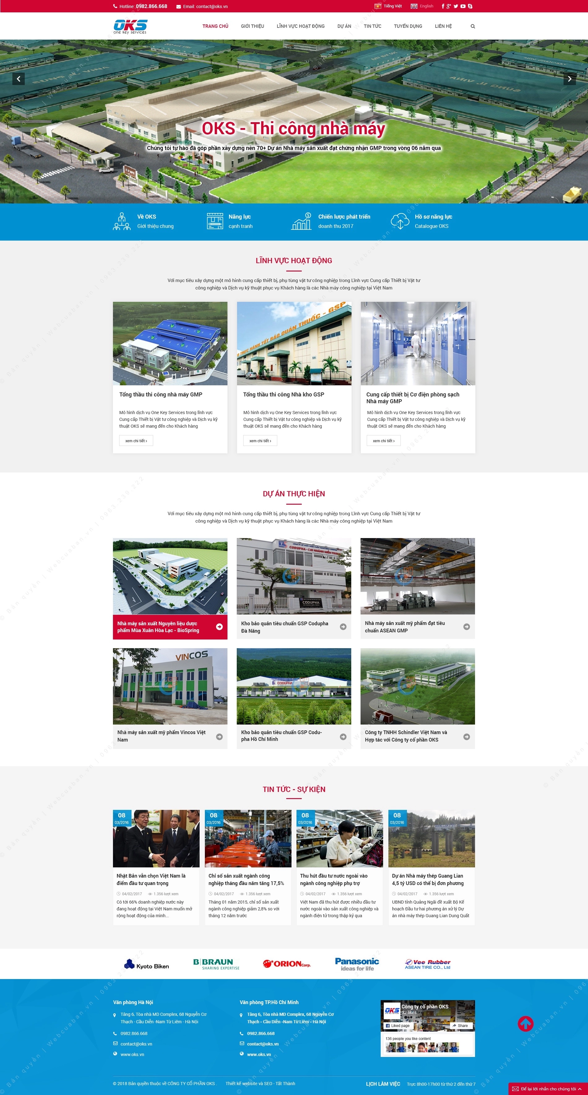 Trang chủ website