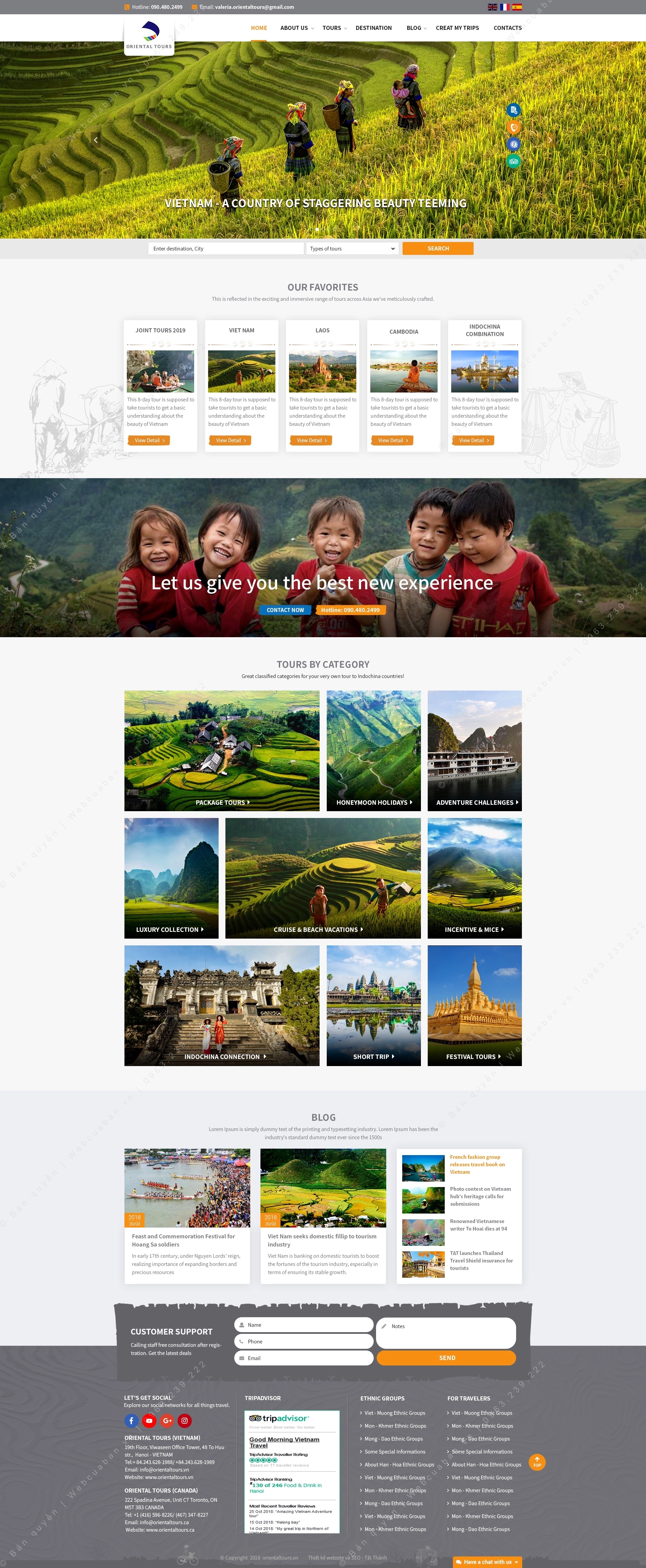 Trang chủ website