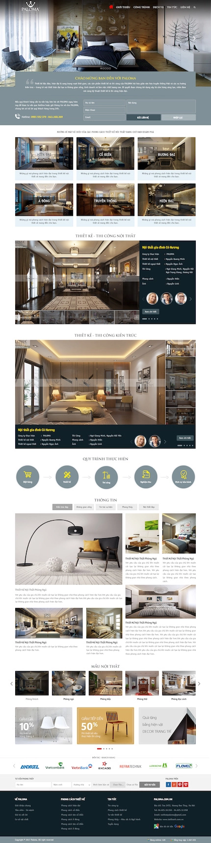 Mẫu website Thiết kế nội thất  34