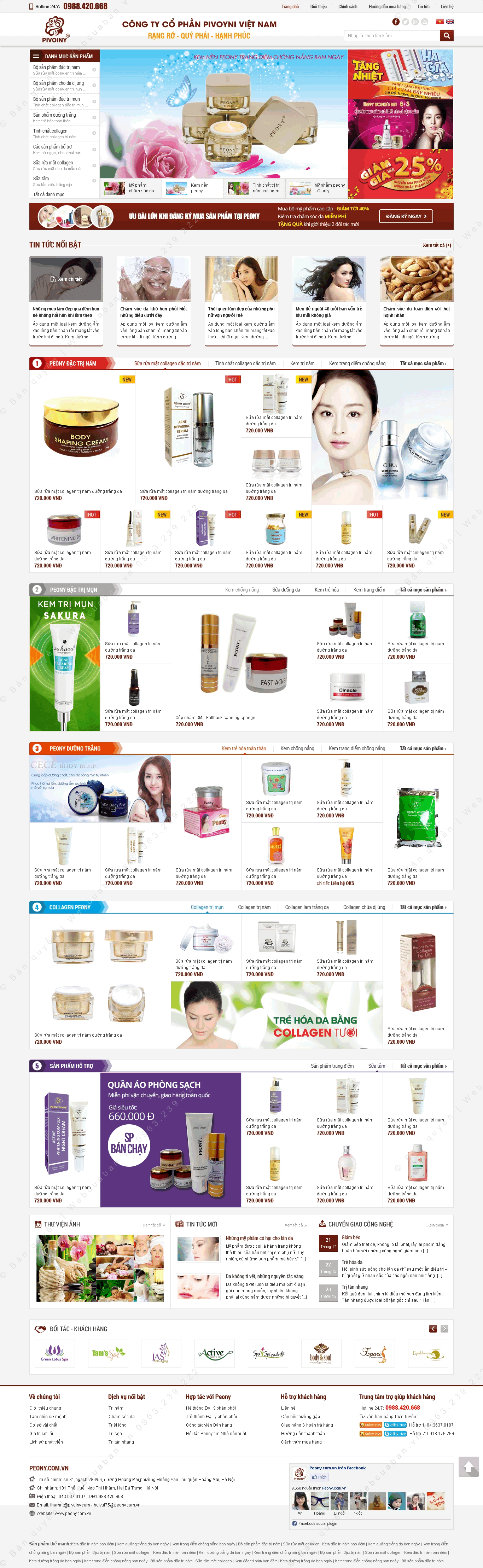 Trang chủ website