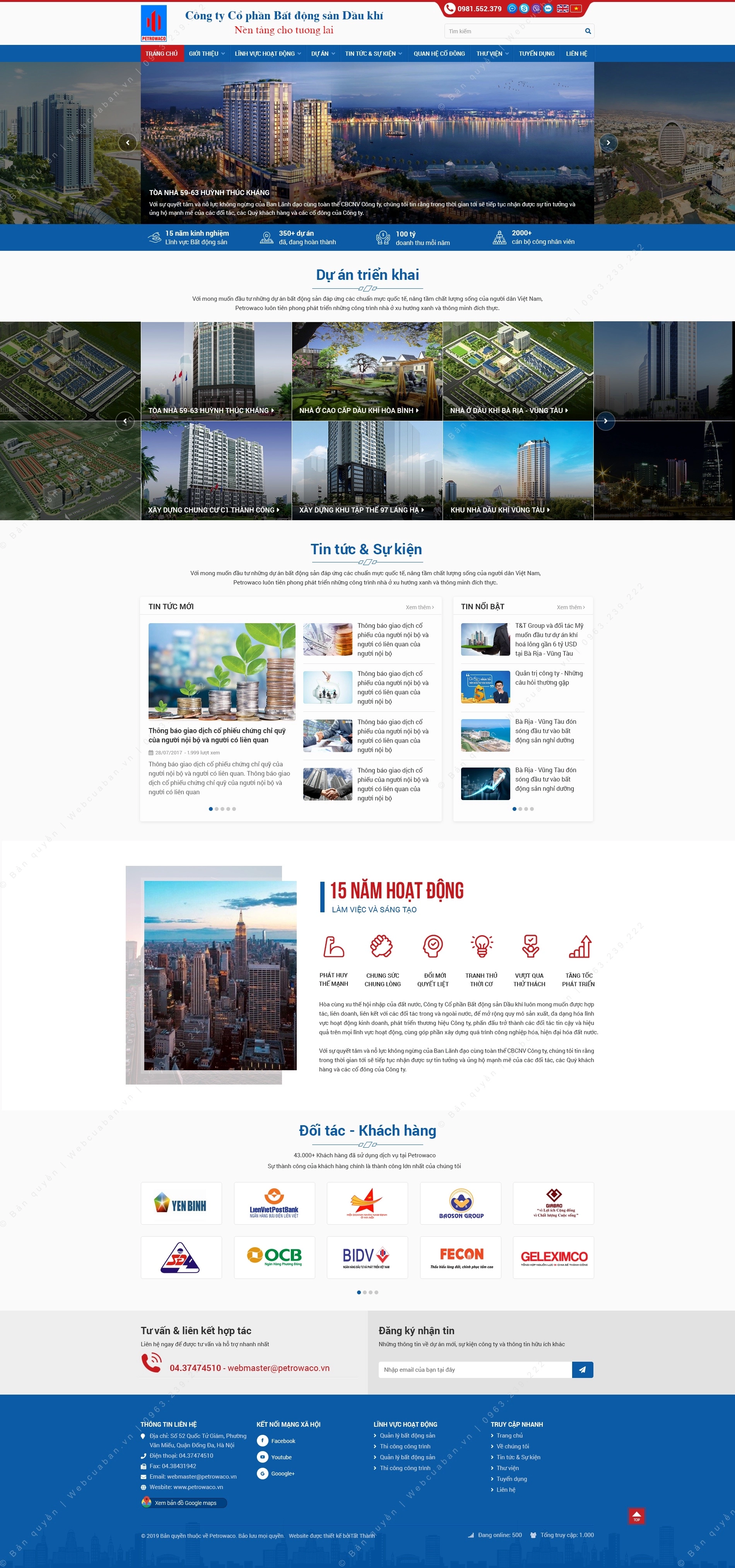 Trang chủ website