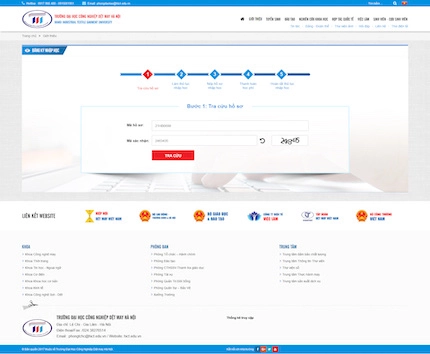 Mẫu web trường Đại học 16