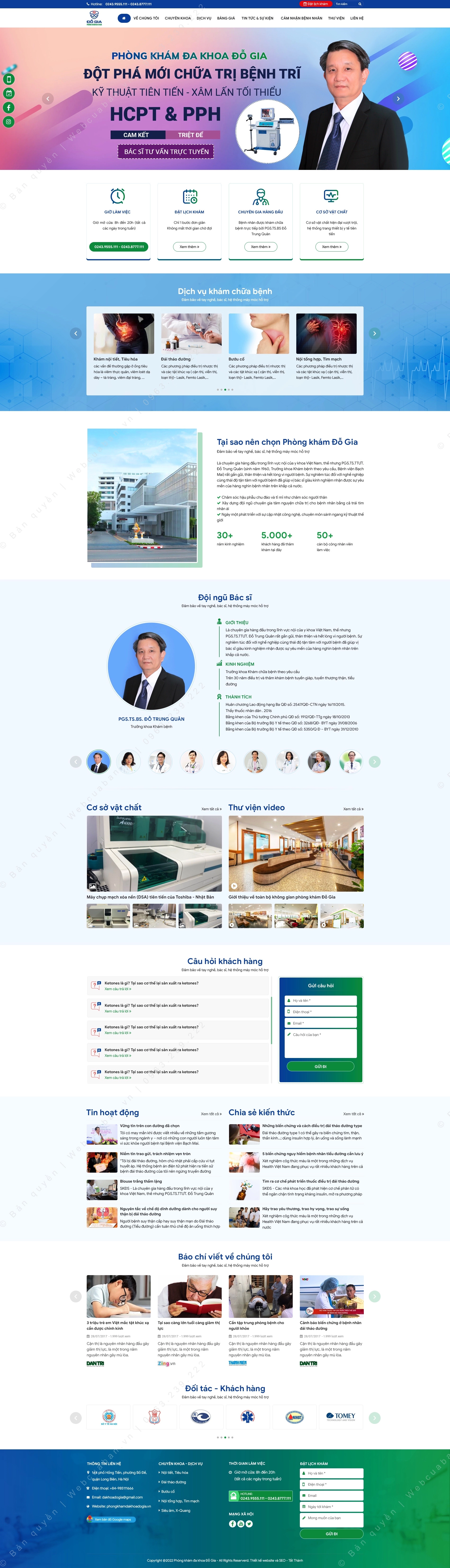 Trang chủ website