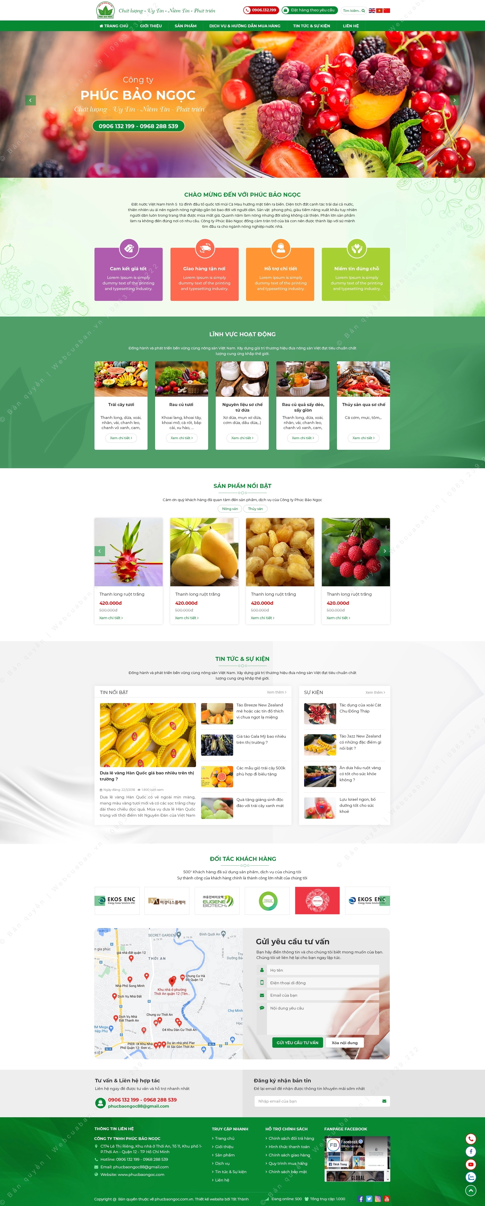 Trang chủ website