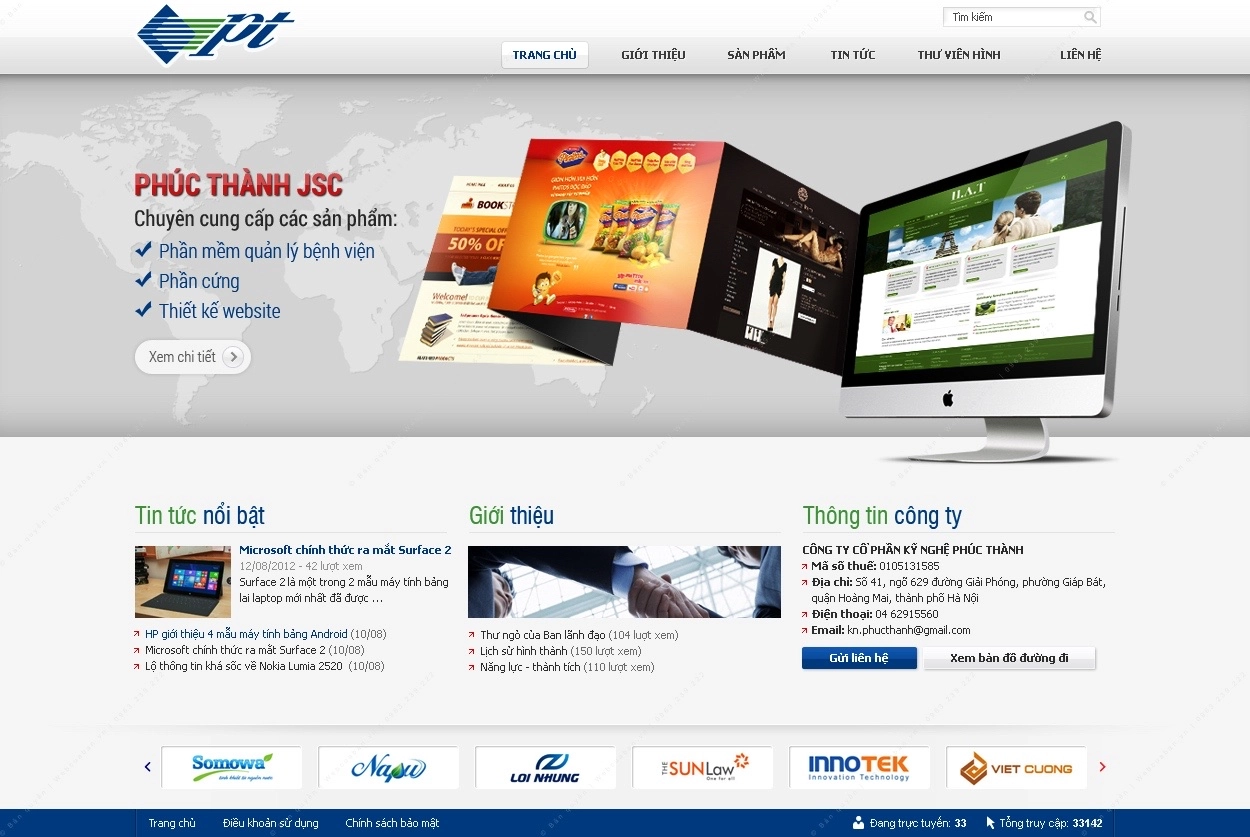 Trang chủ website