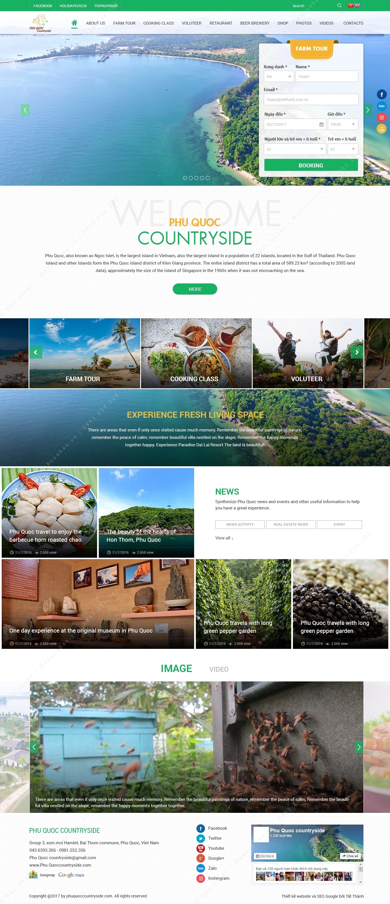 Trang chủ website