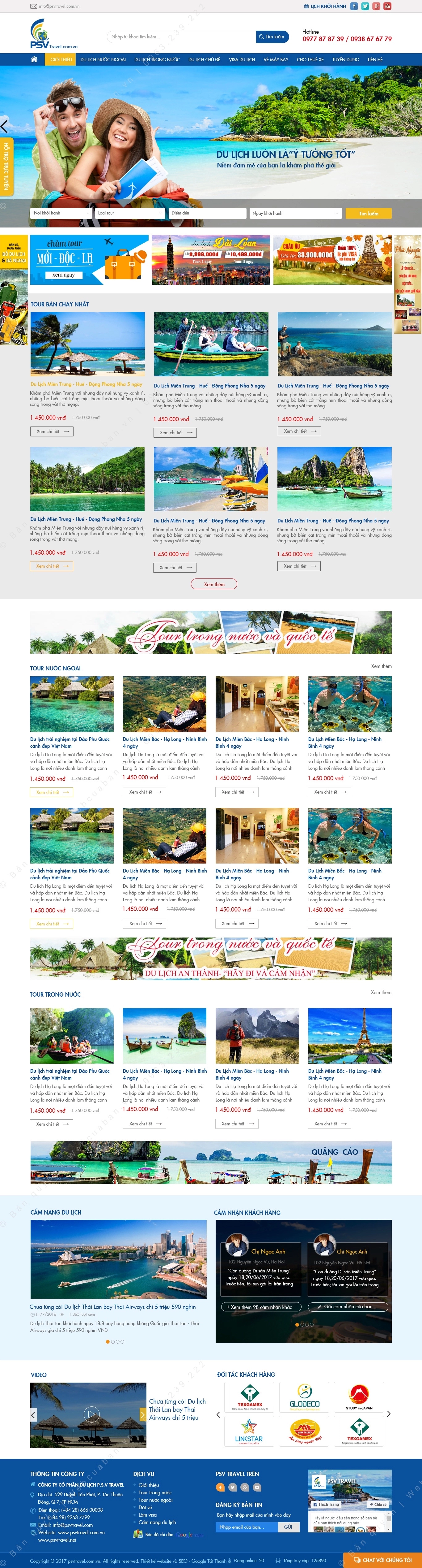 Trang chủ website