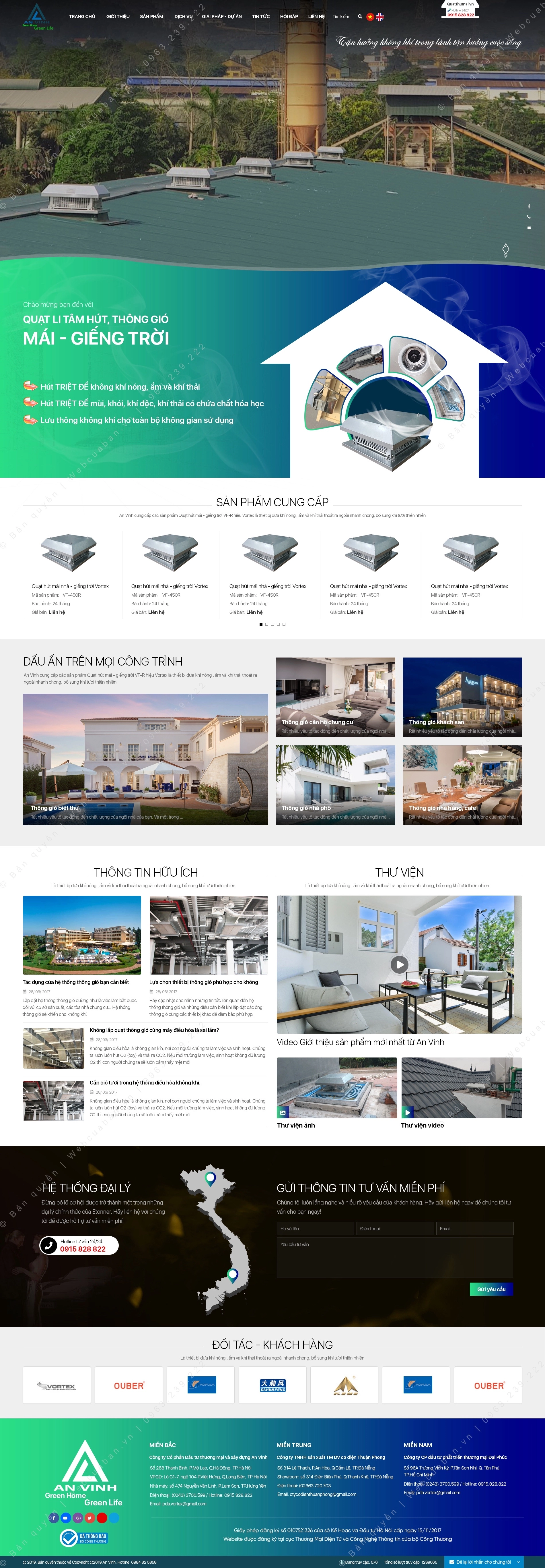 Trang chủ website