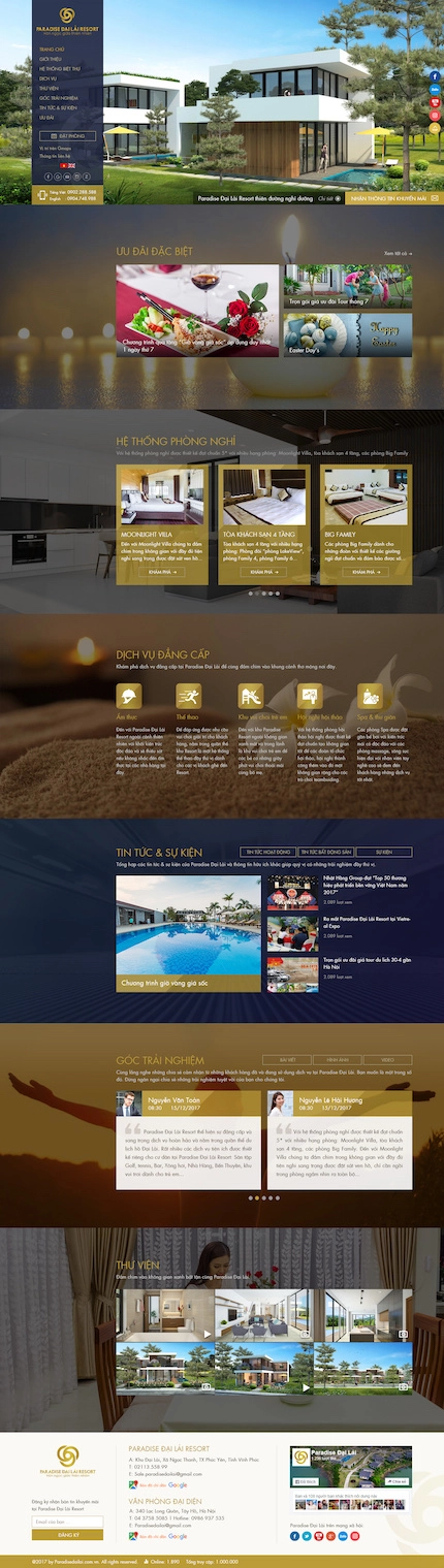 Mẫu web Resort 4