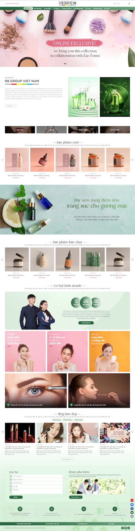 Website bán Mỹ phẩm 39