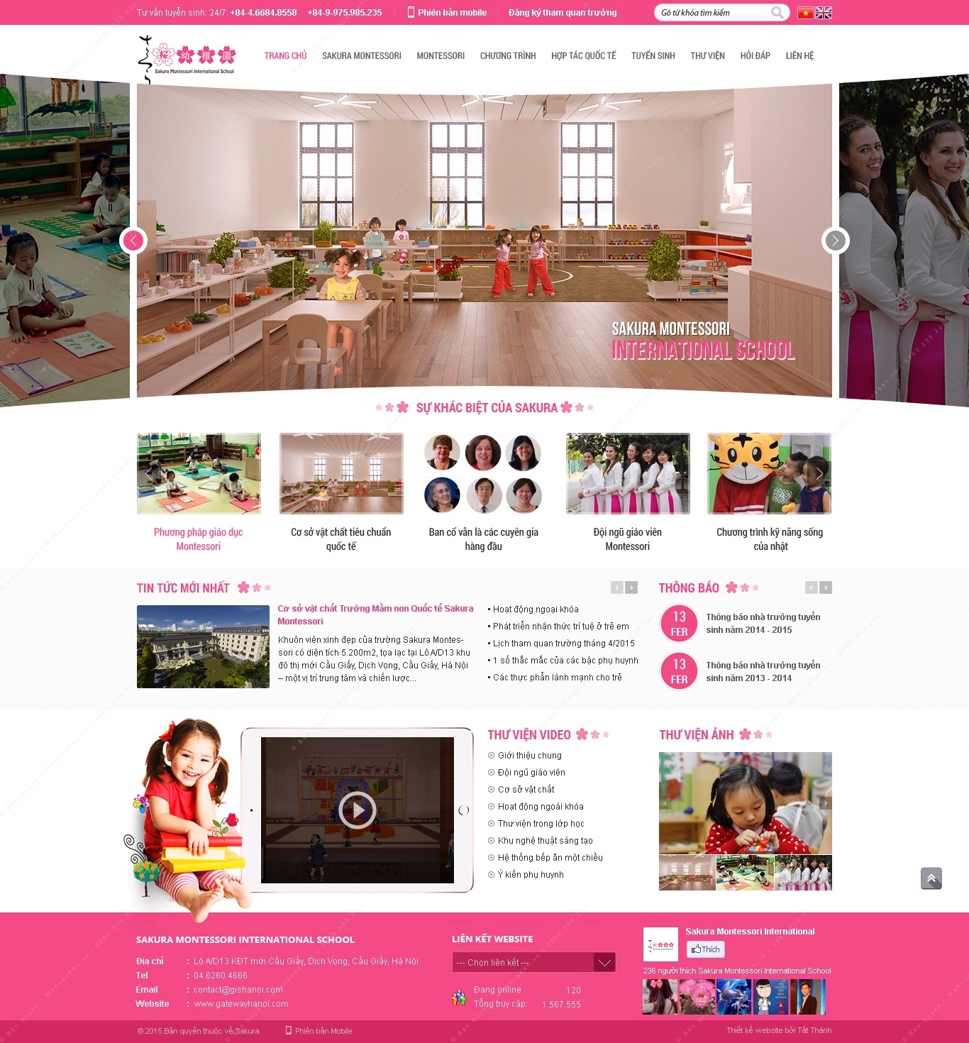 Trang chủ website