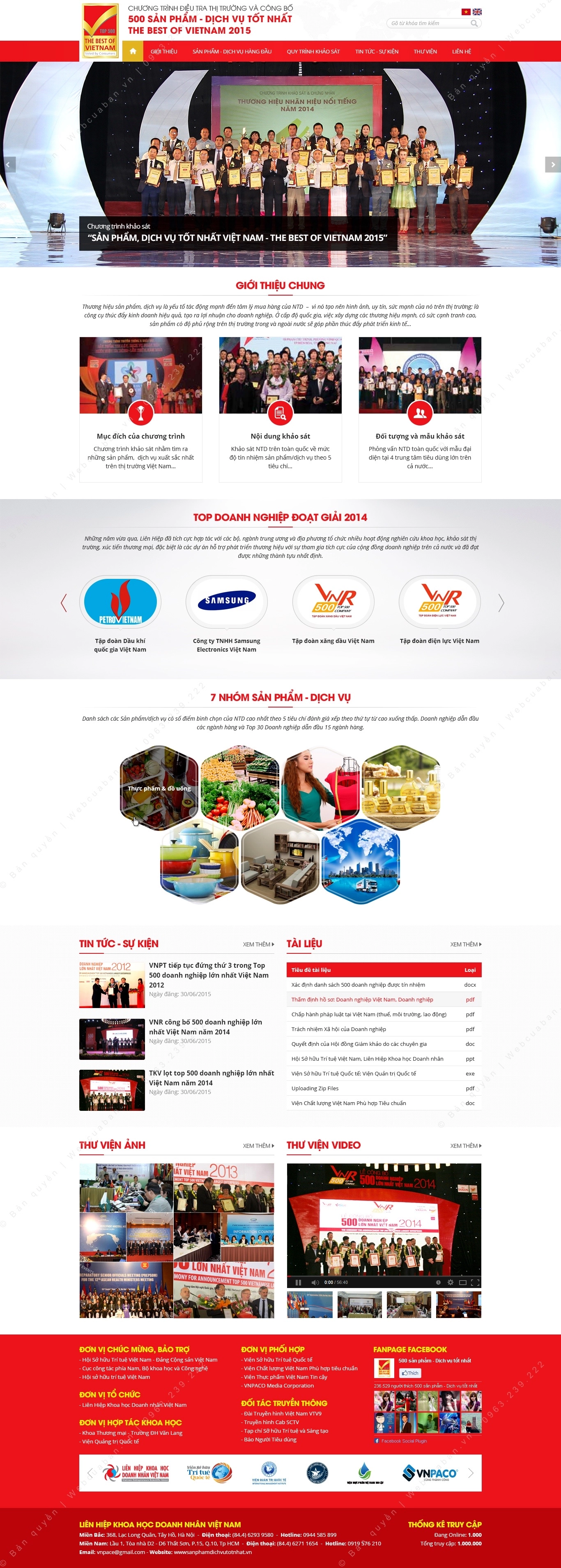 Trang chủ website