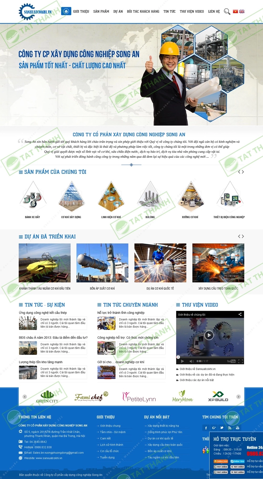 Trang chủ website