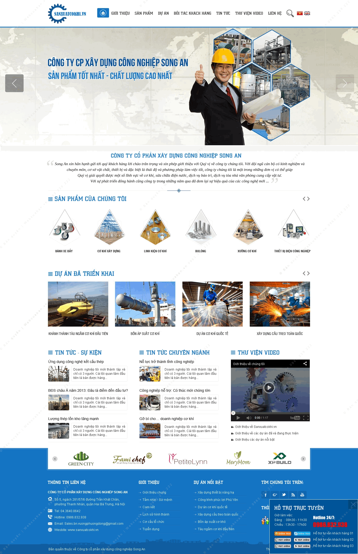 Trang chủ website