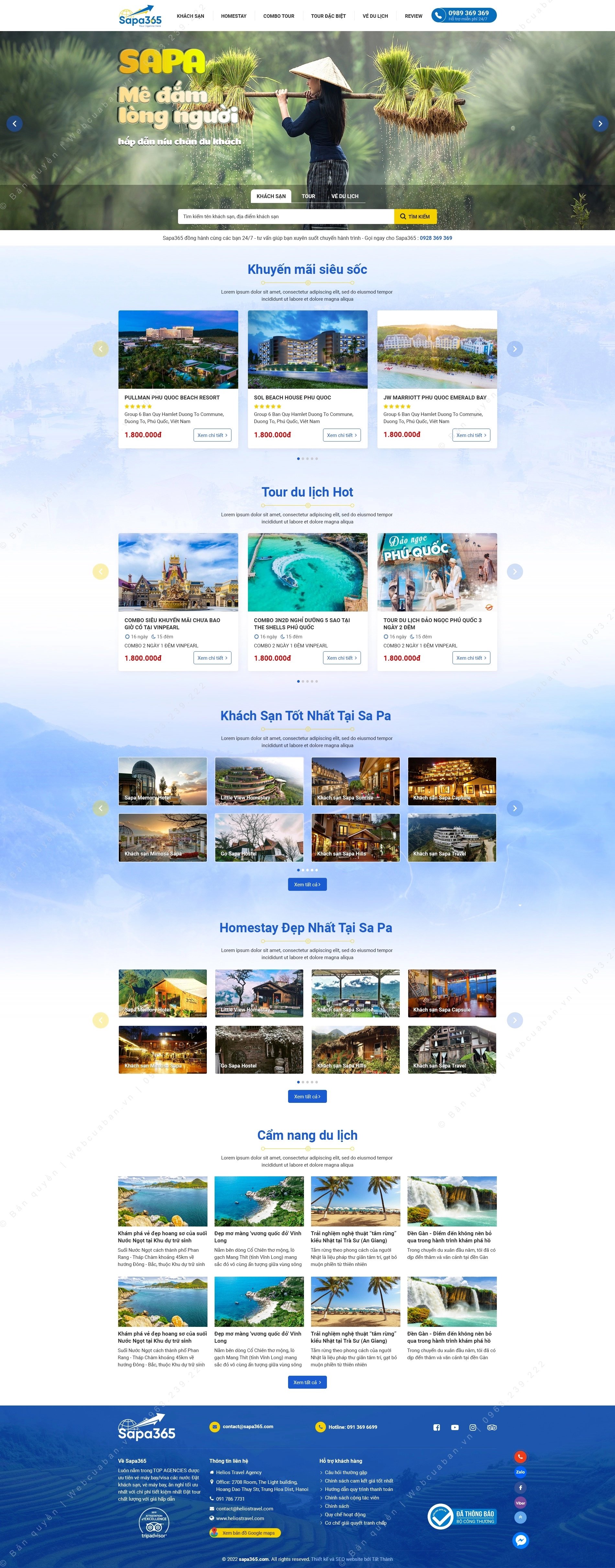 Trang chủ website