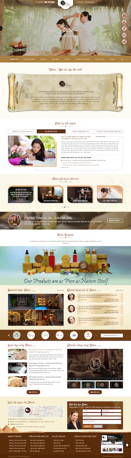 Mẫu web Spa 28