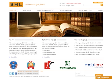 Mẫu website Luật 20