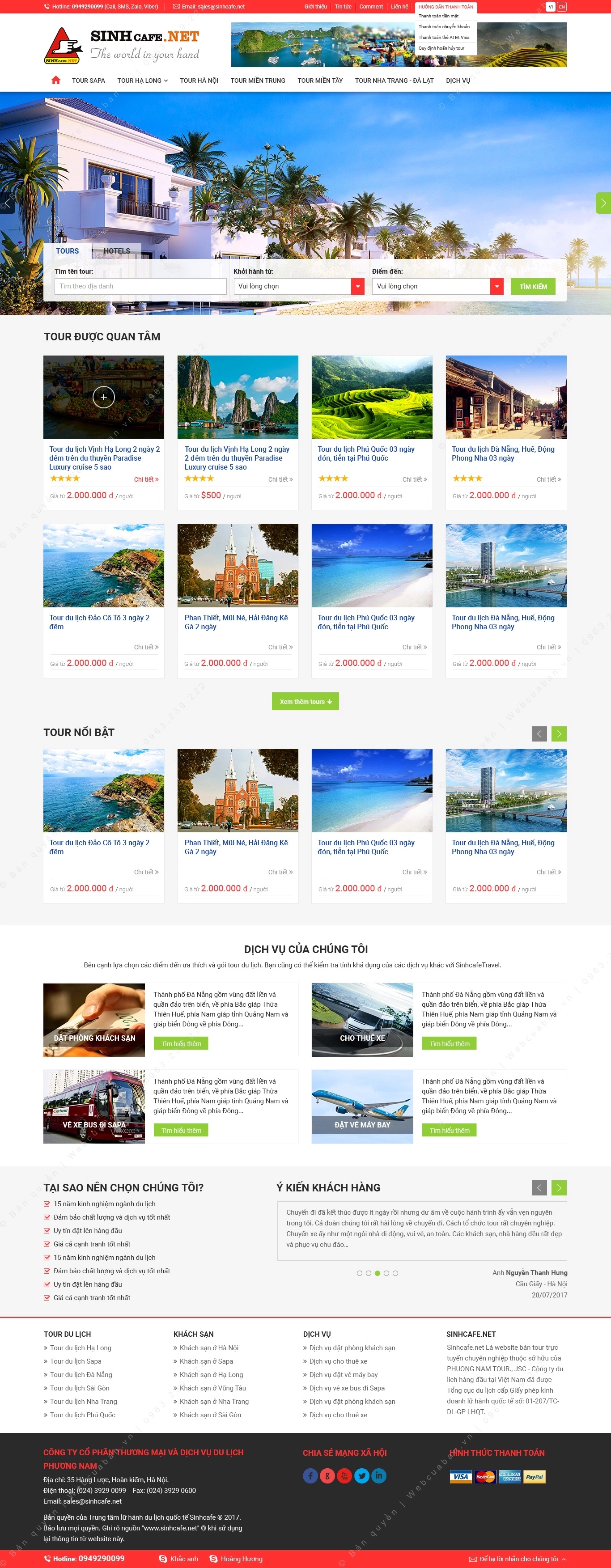 Trang chủ website