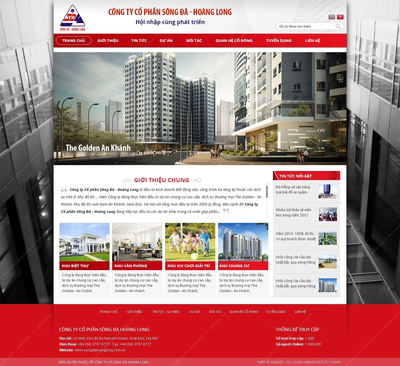 Trang chủ website