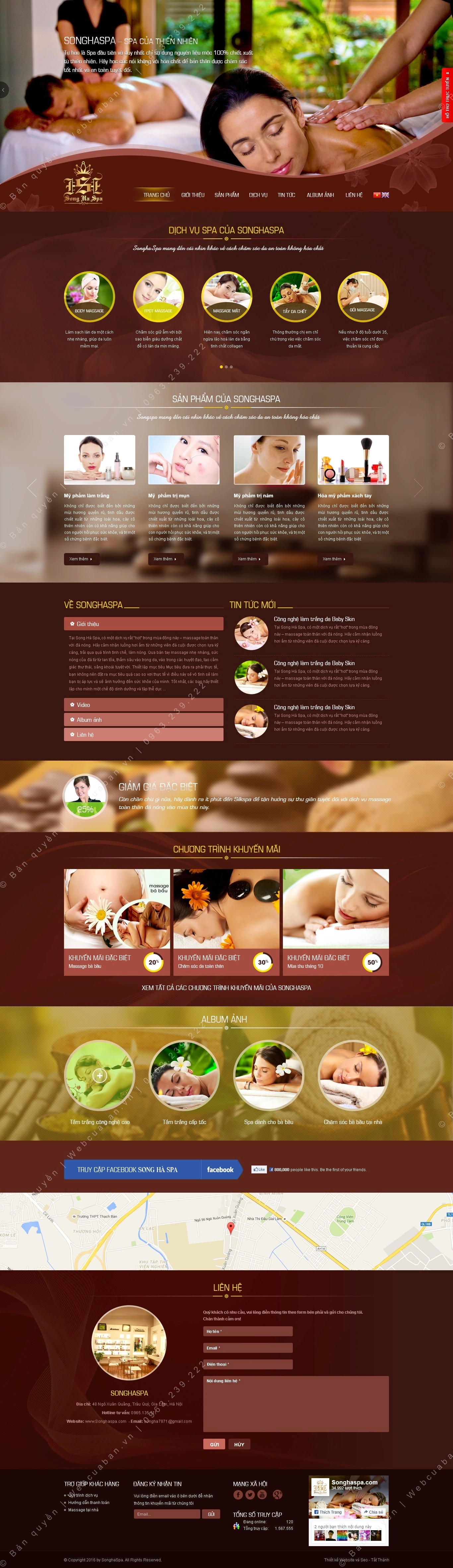 Trang chủ website