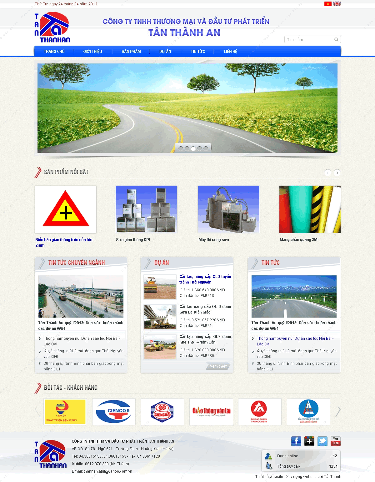 Trang chủ website