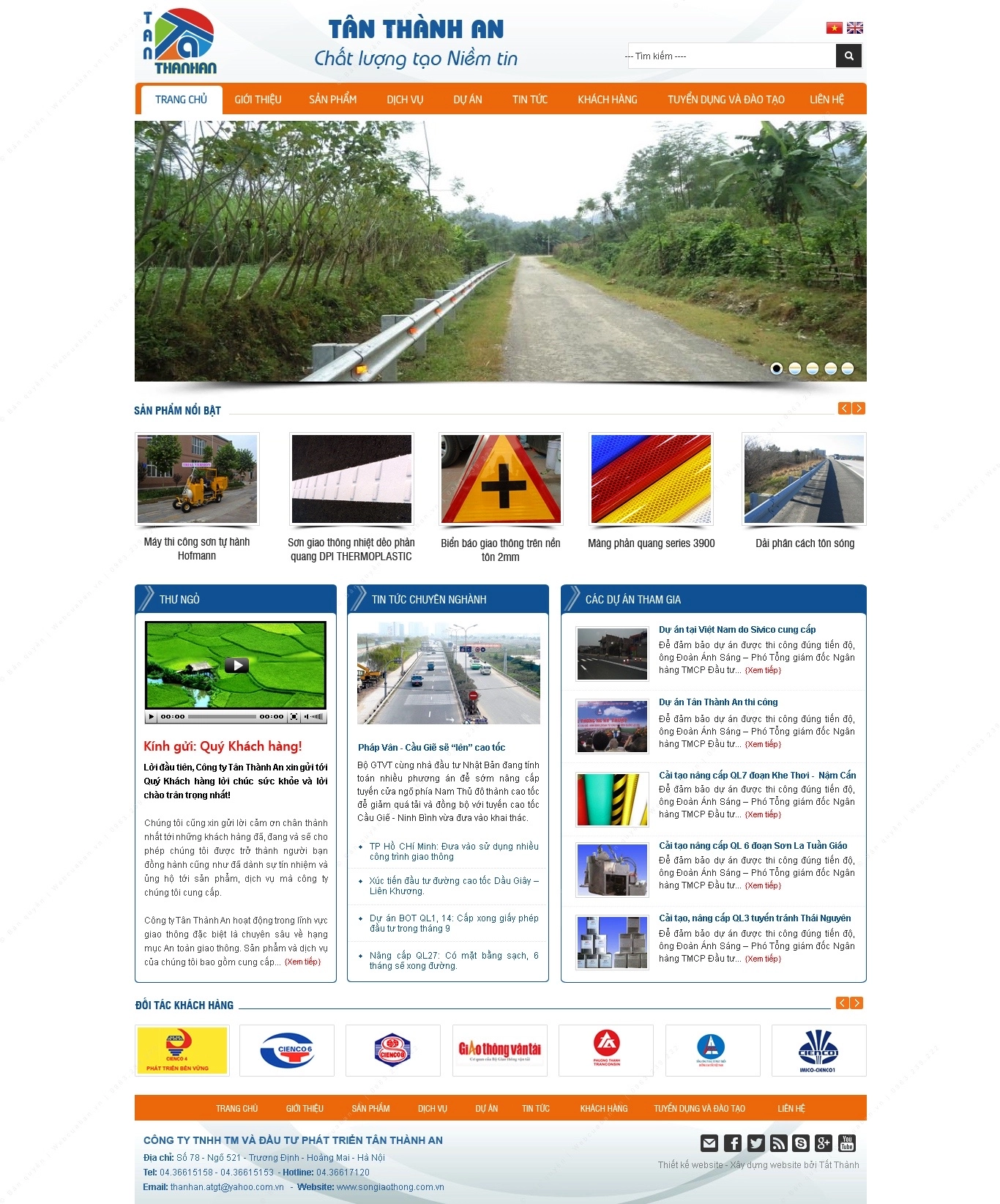 Trang chủ website