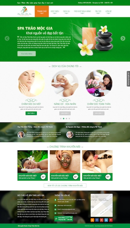 Mẫu web Spa 29