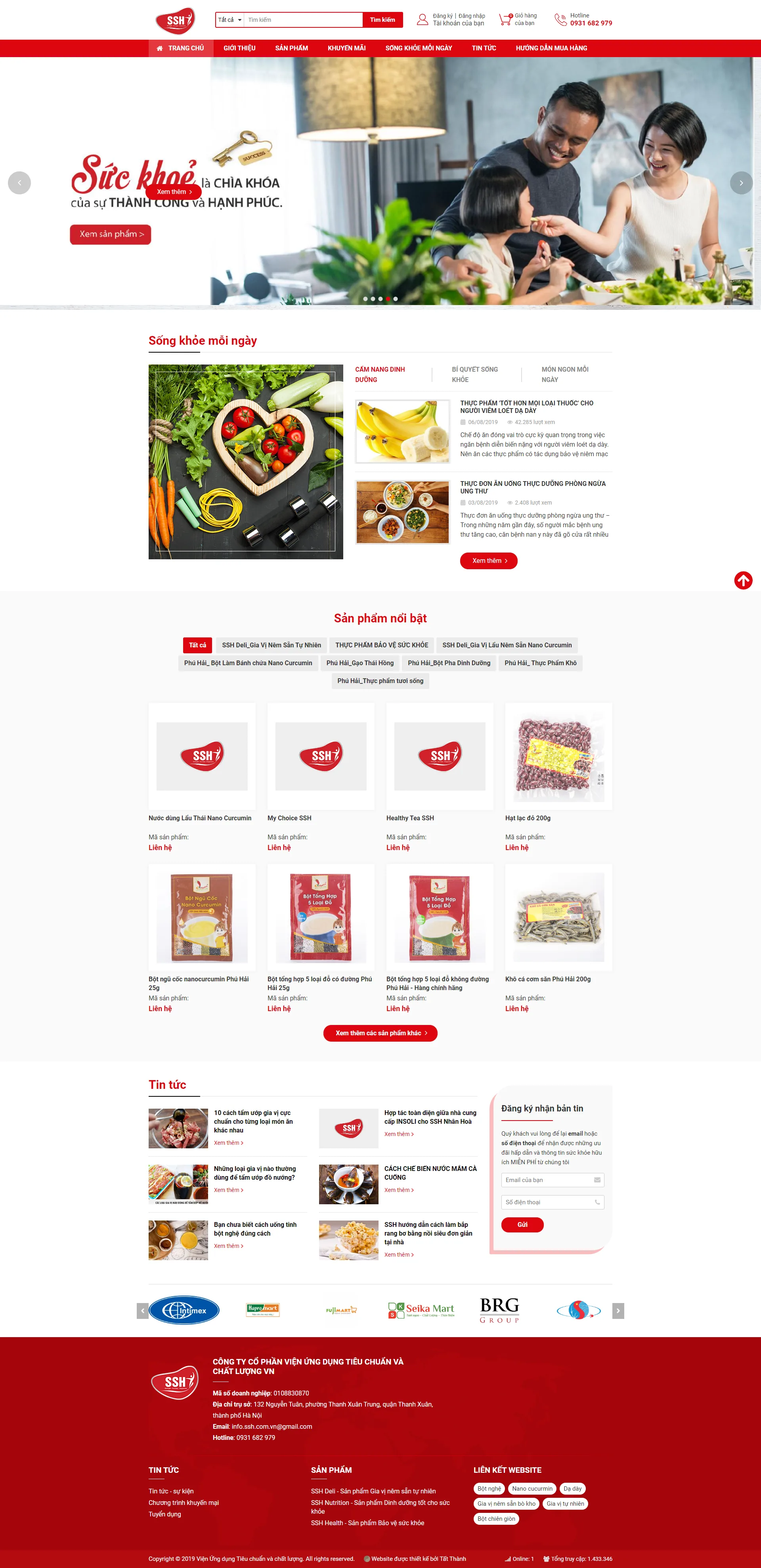 Trang chủ website