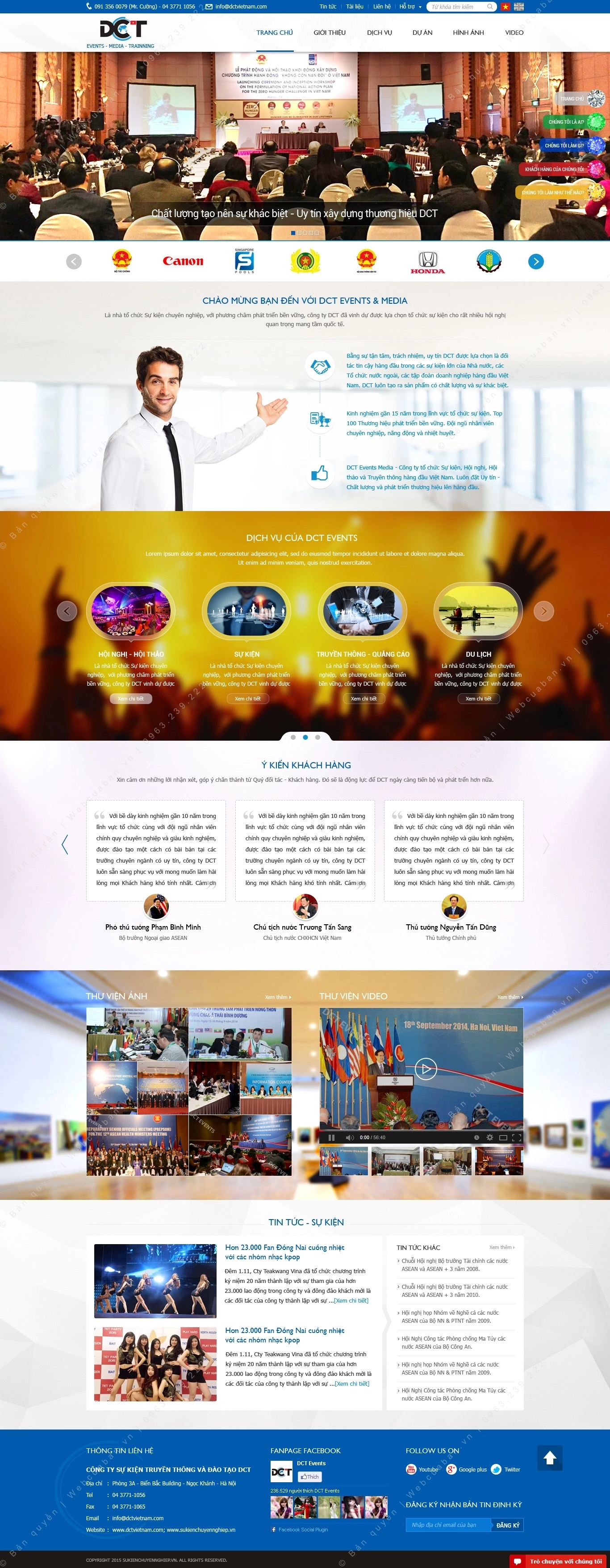 Trang chủ website