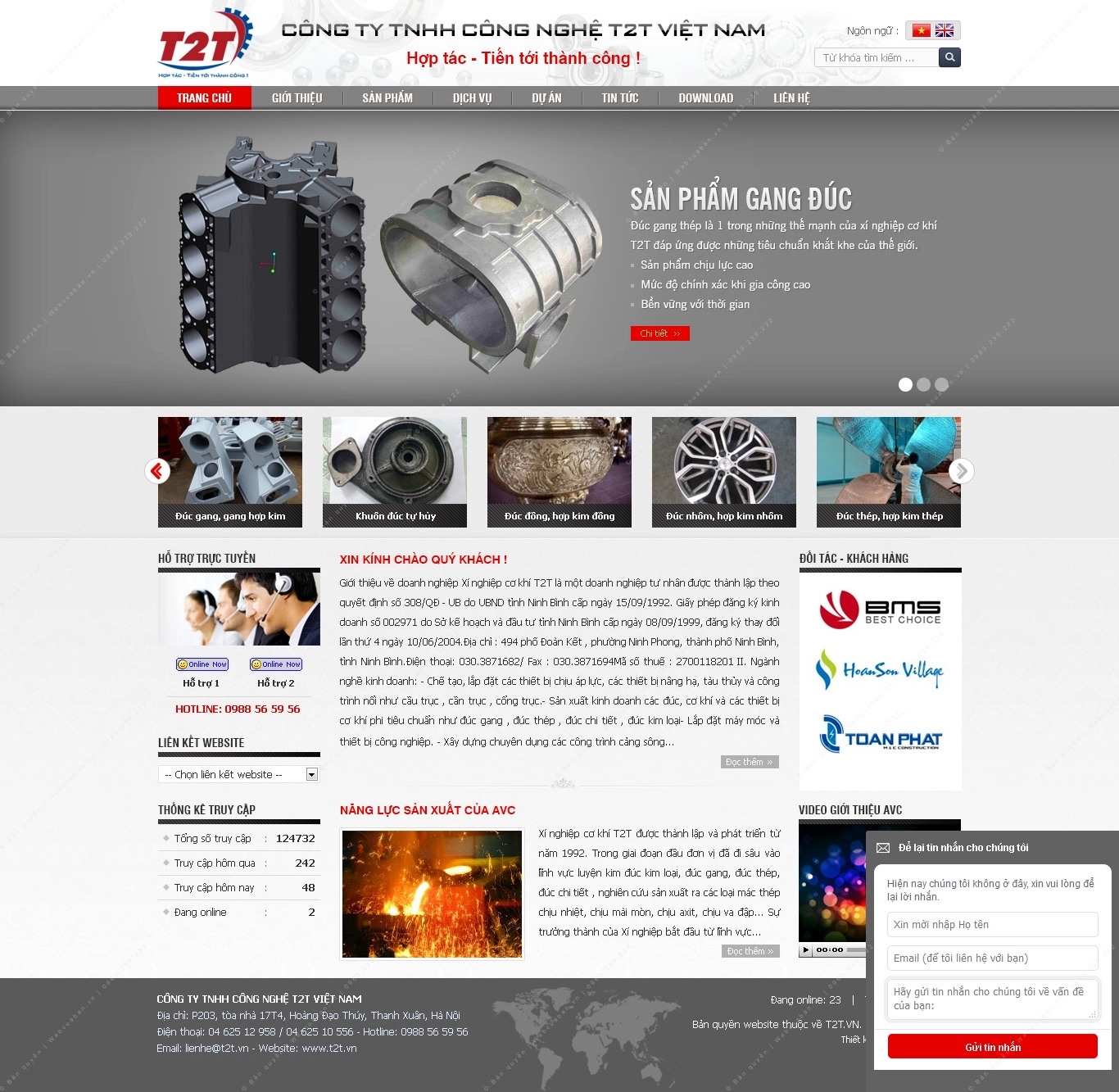 Trang chủ website