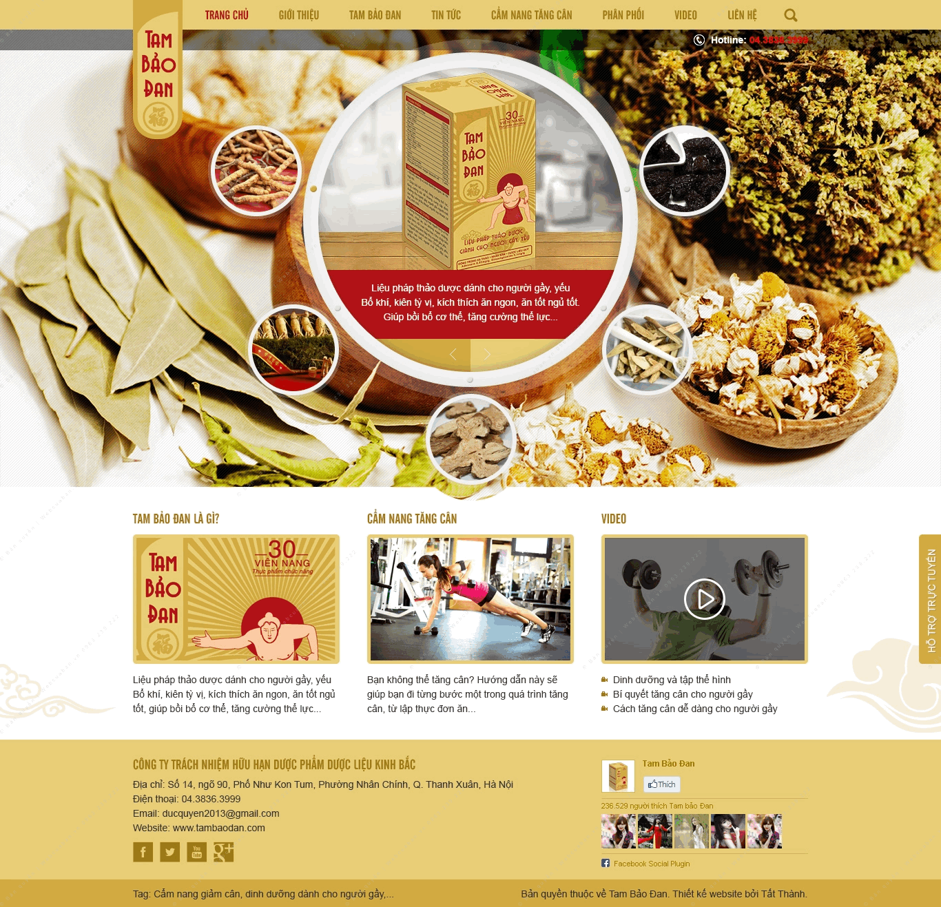 Trang chủ website