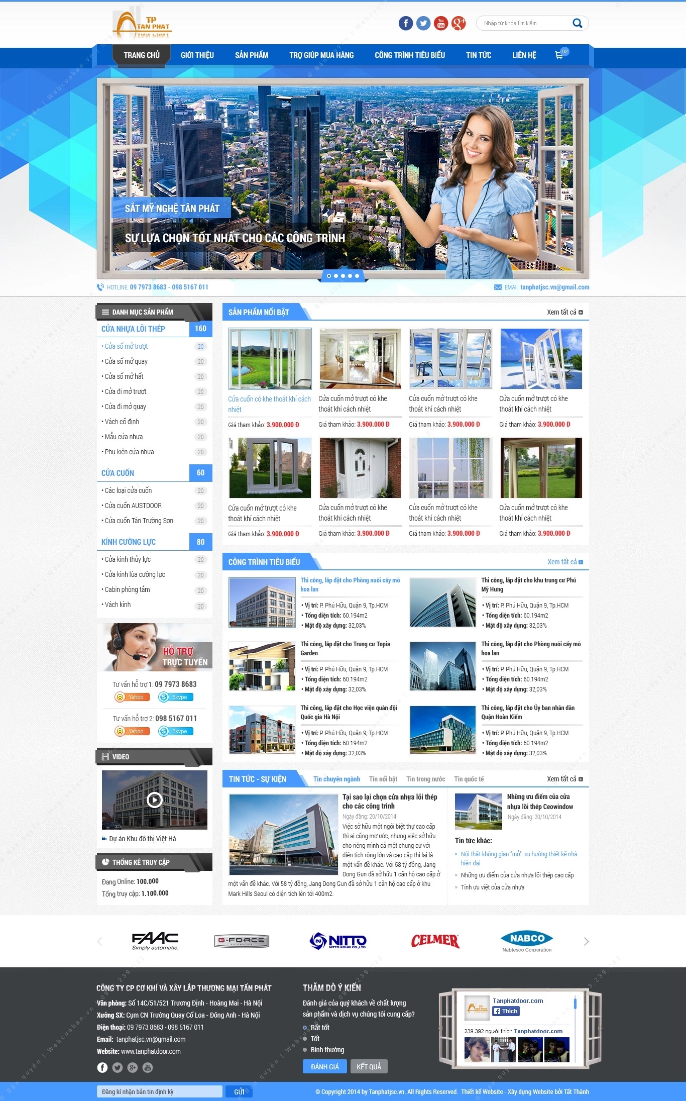 Trang chủ website