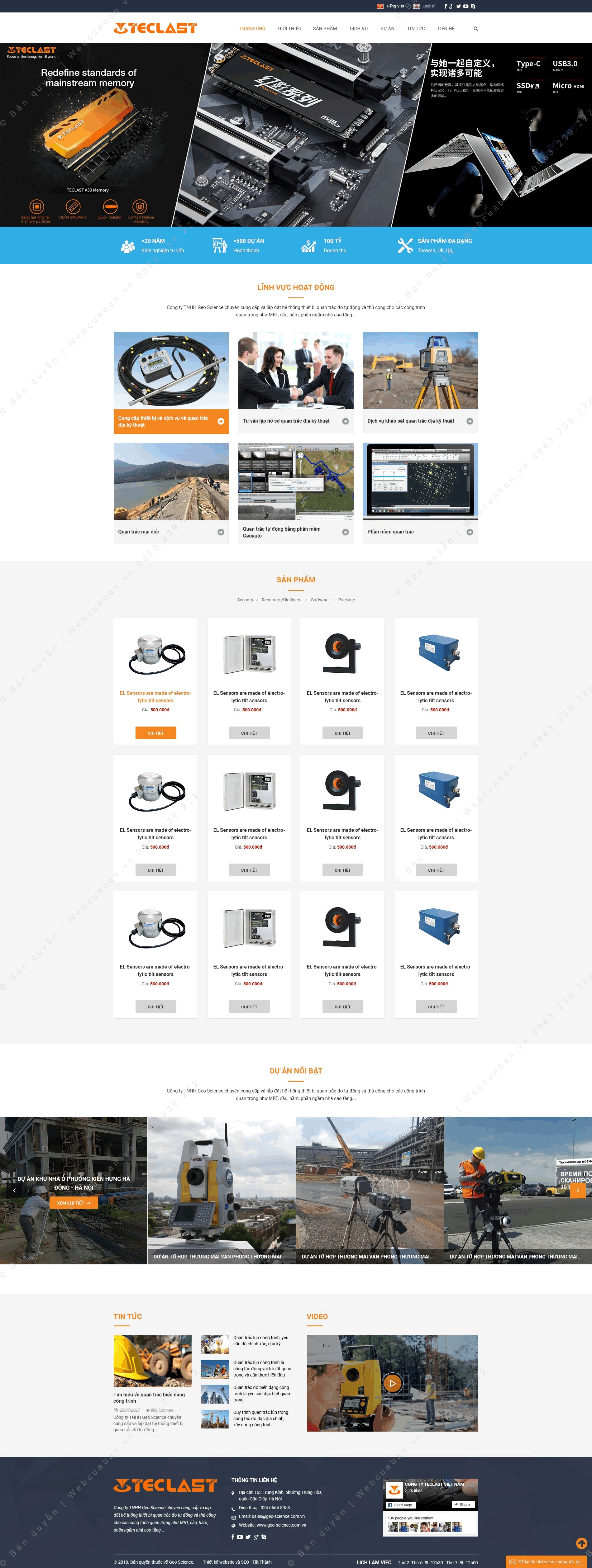 Trang chủ website