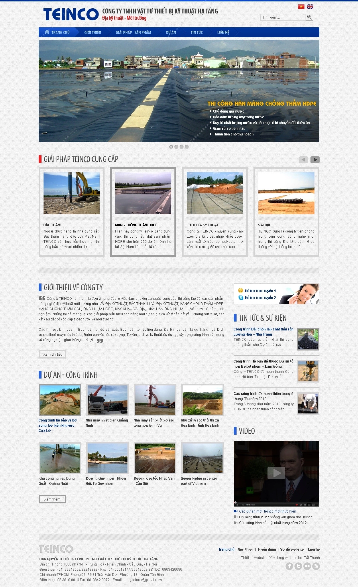 Trang chủ website