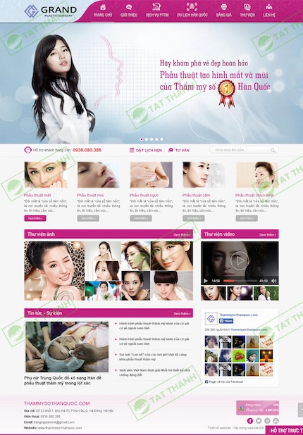 Mẫu web Spa 9