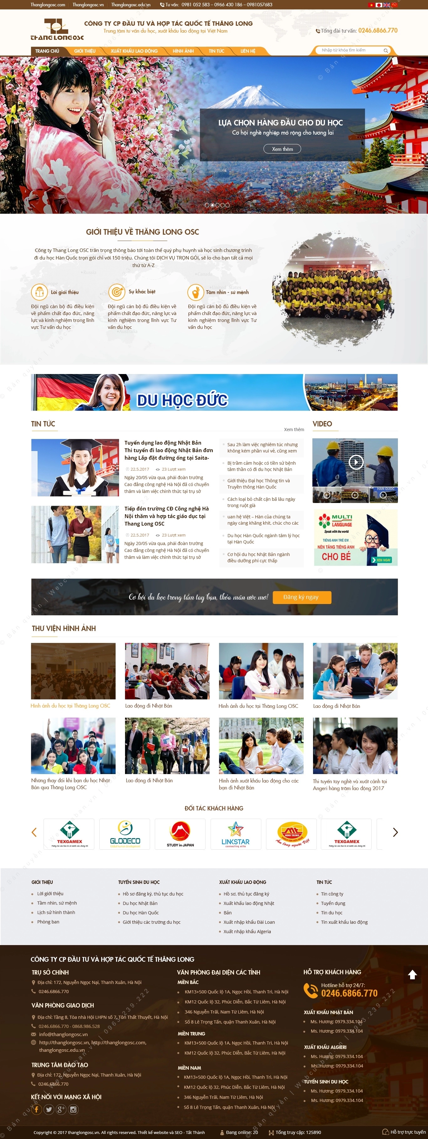 Trang chủ website