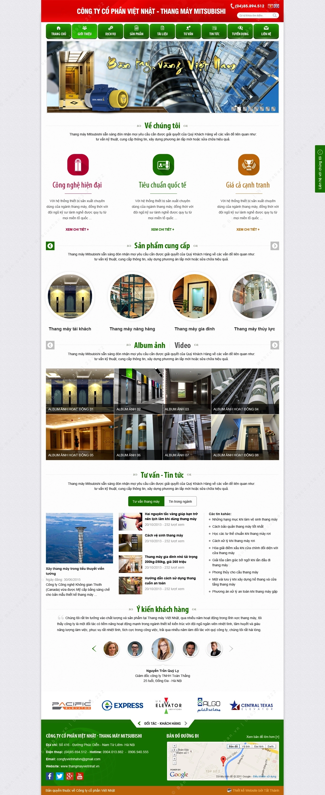 Trang chủ website