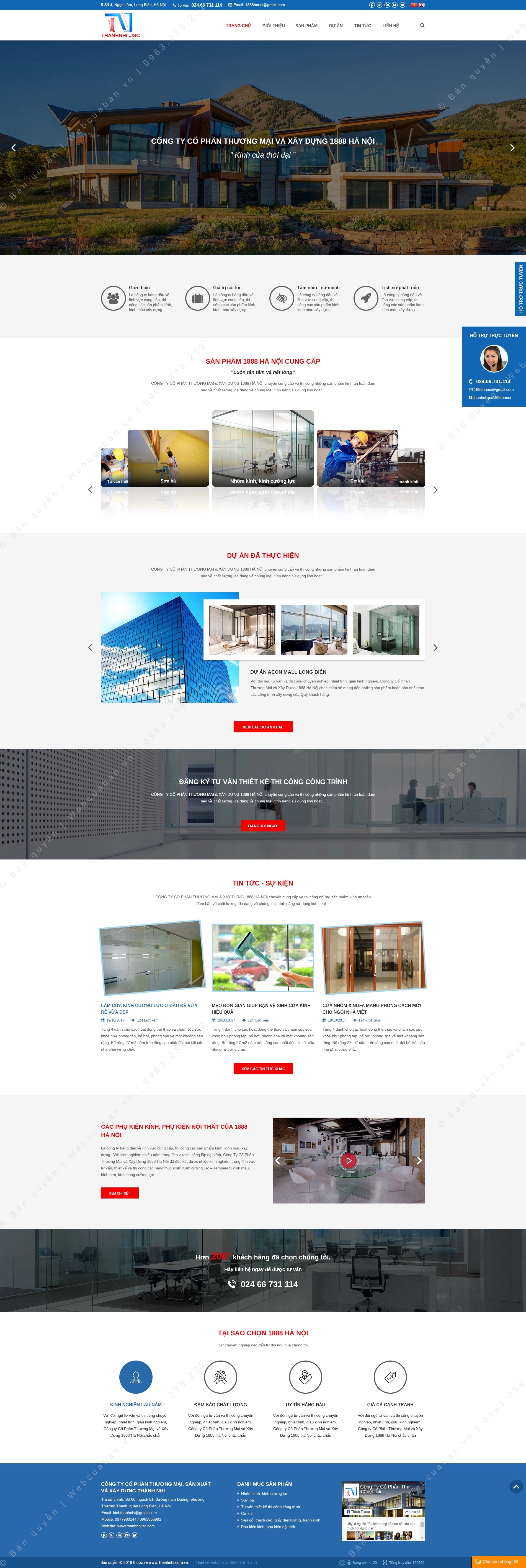 Trang chủ website