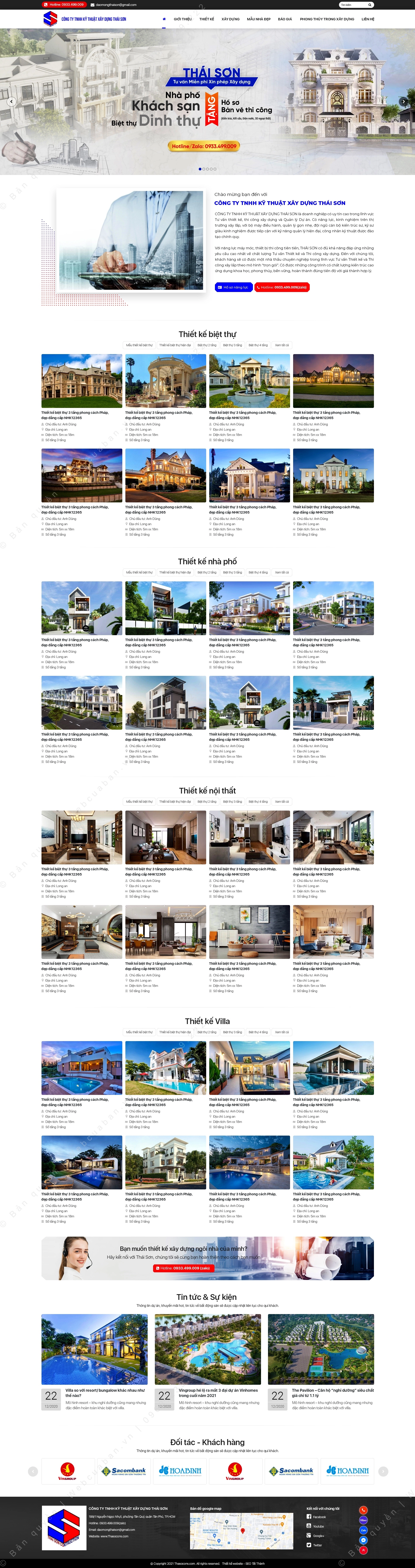 Trang chủ website