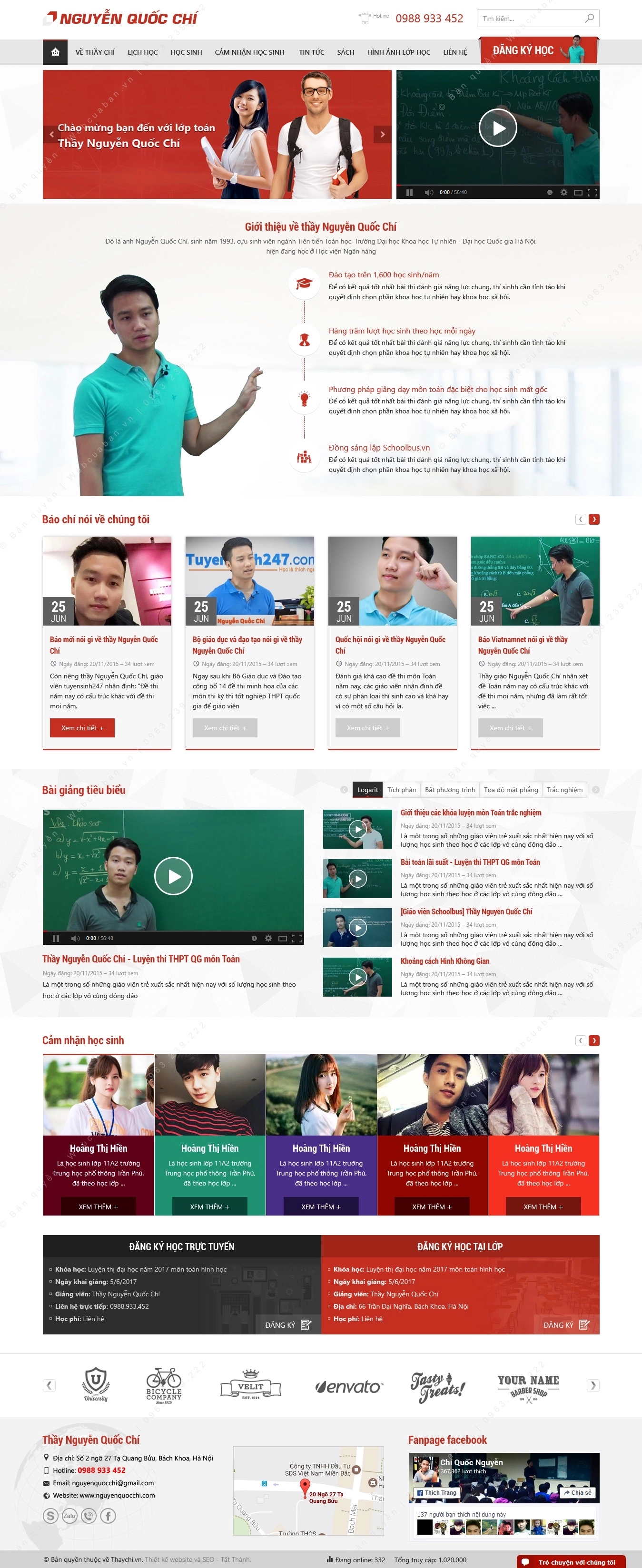 Trang chủ website