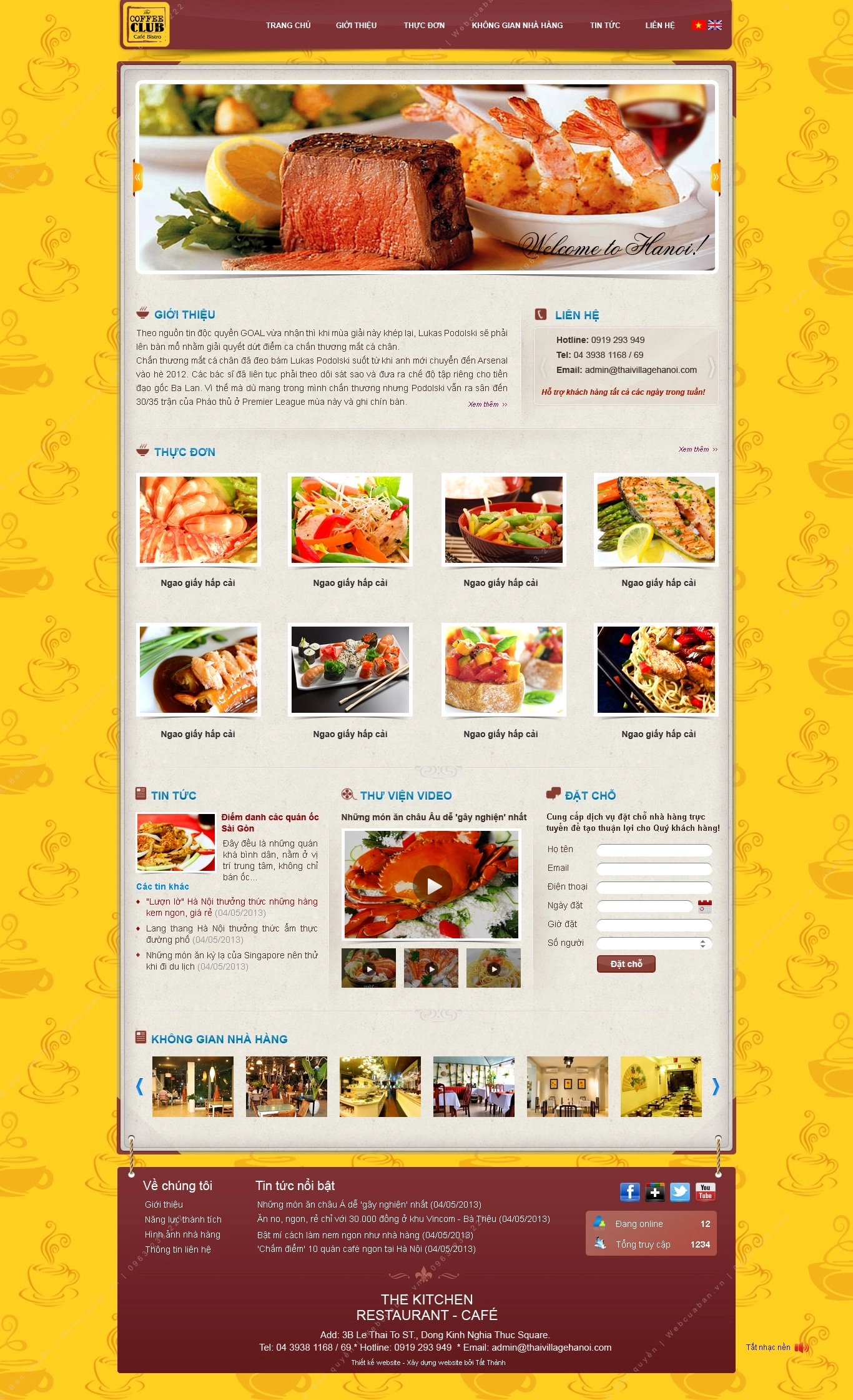 Trang chủ website