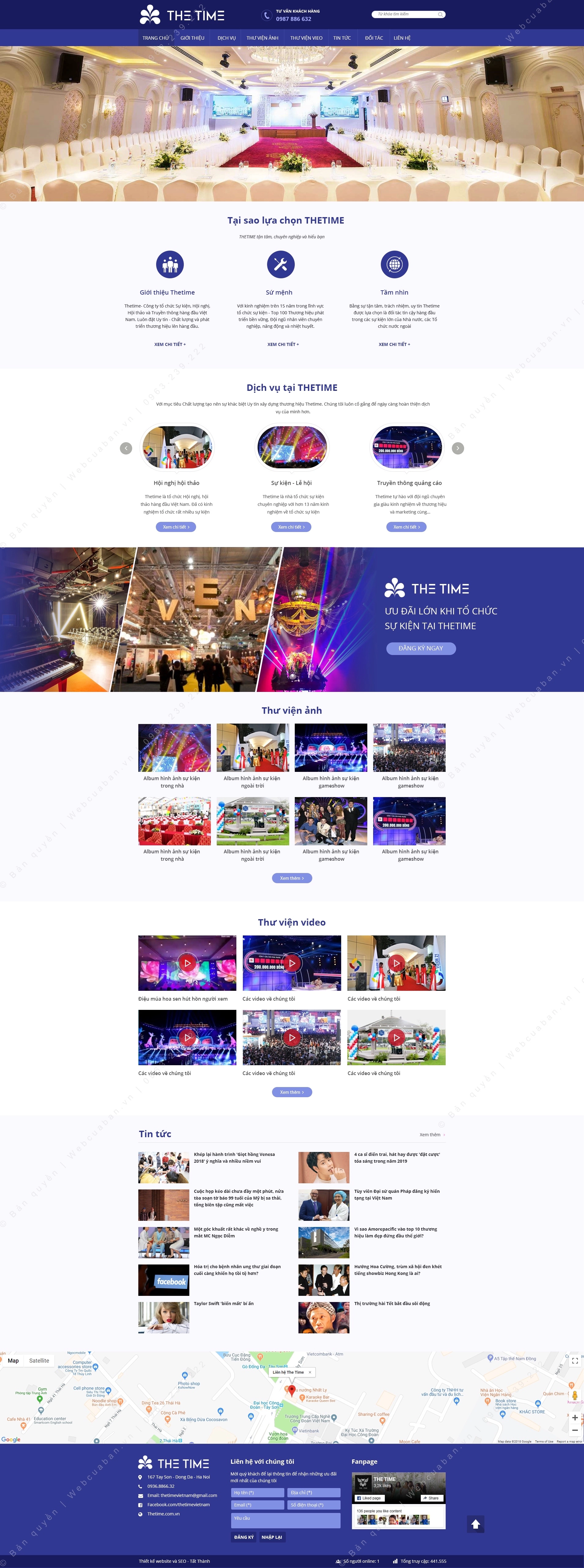 Trang chủ website