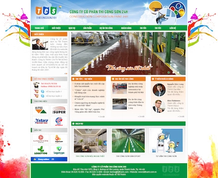 Mẫu website Công ty - sản phẩm 163