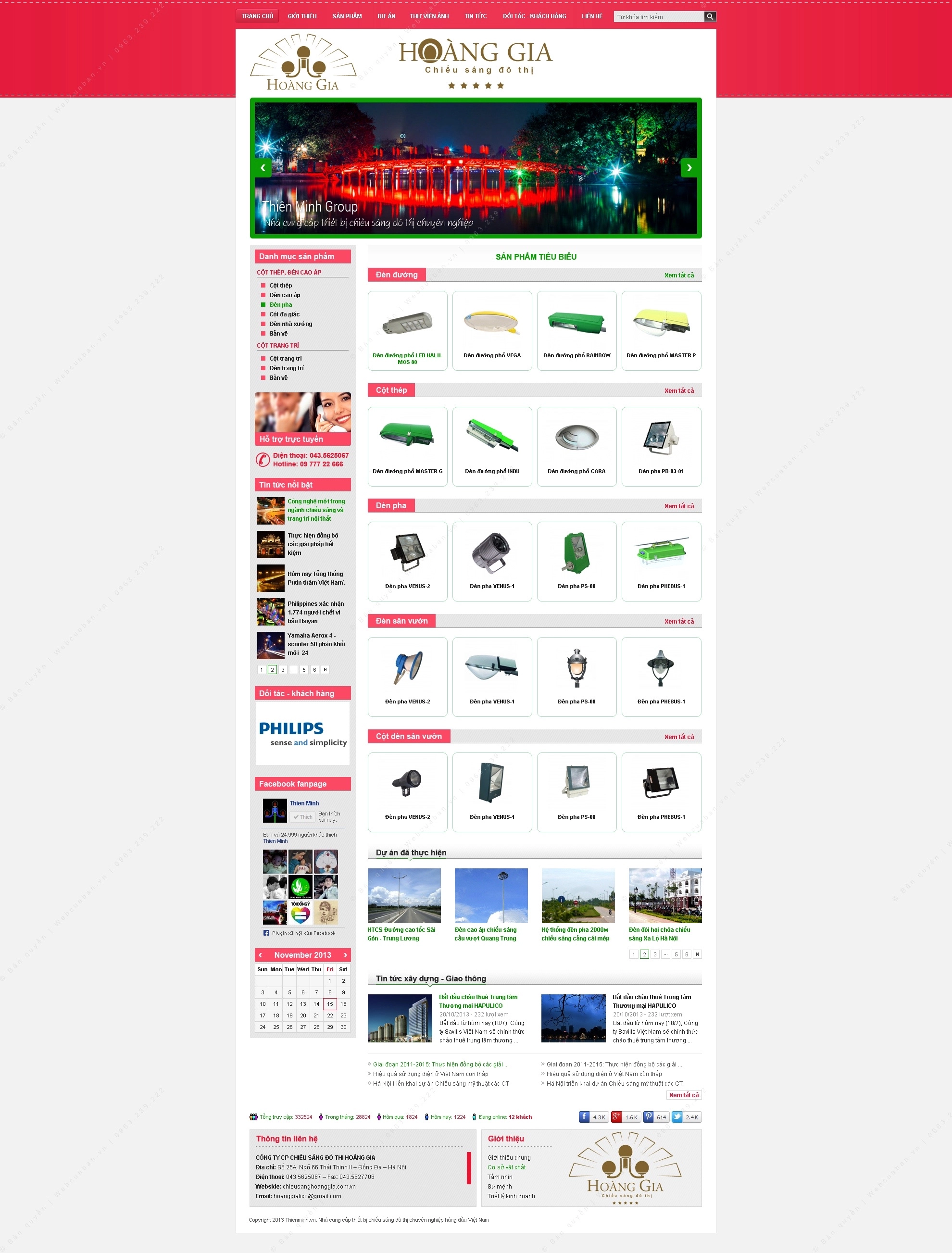 Trang chủ website