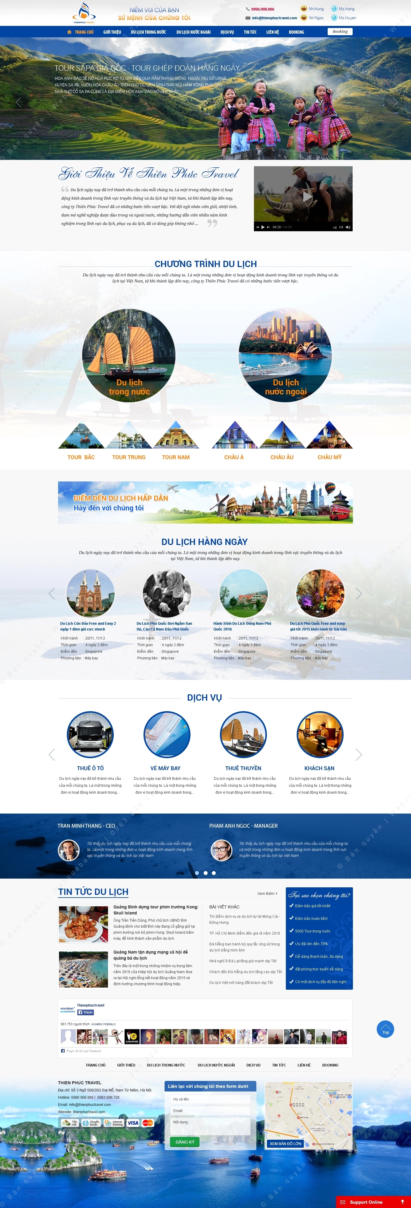 Trang chủ website