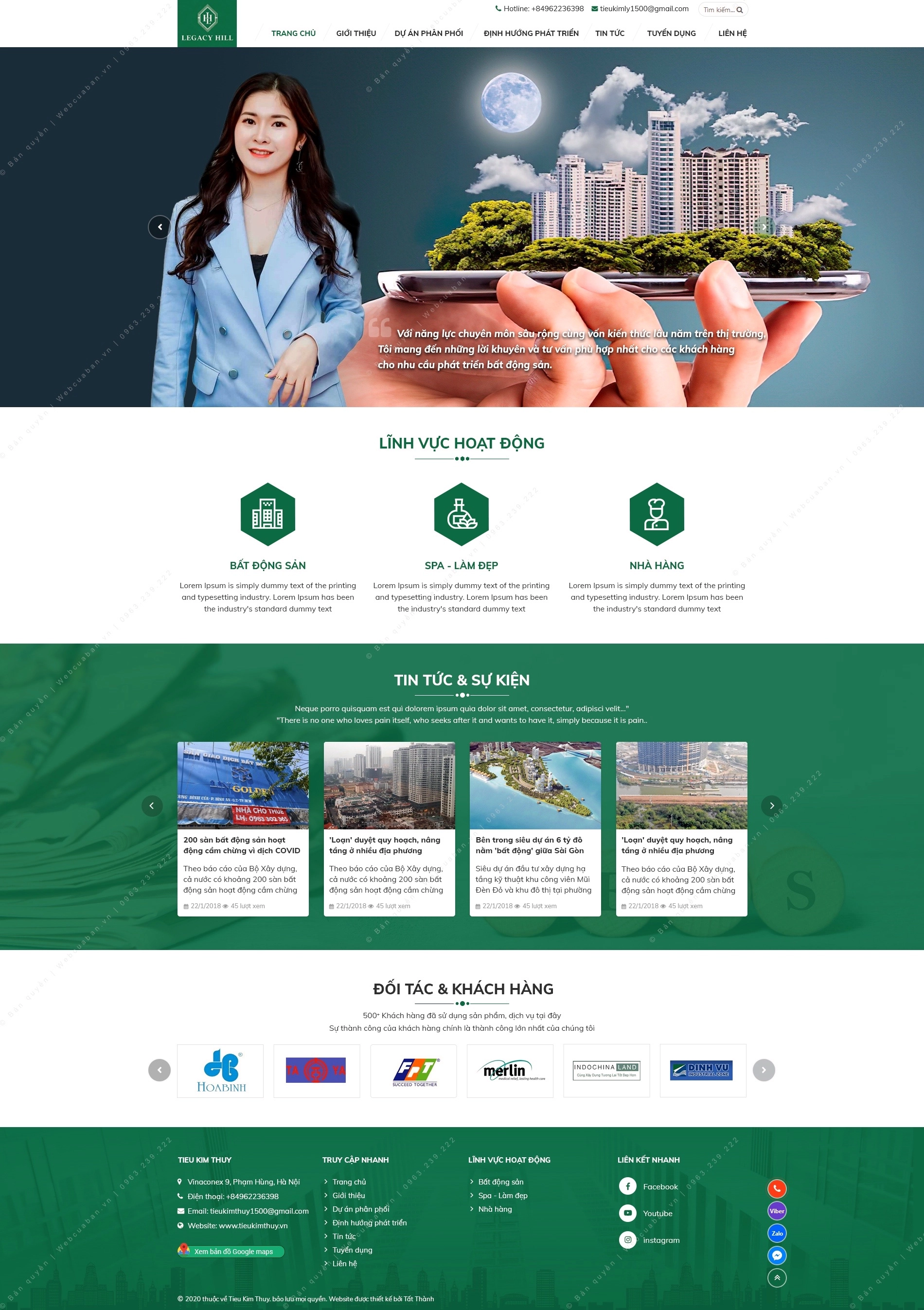 Trang chủ website